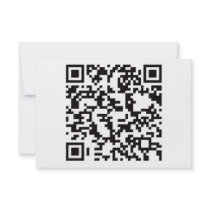 Scannable QR Bar code Custom Invitation