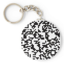 Scannable QR Bar code Key Chain