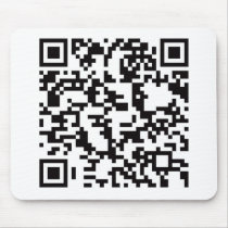 Scannable QR Bar code Mousepads