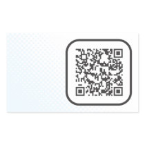 Scannable QR Bar code Sticker