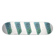 Scar as Sc Scandium and Ar Argon Skateboard Deck