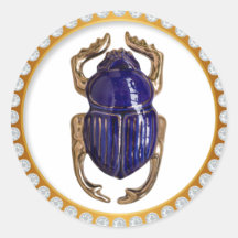 Scarab souvenir stickers