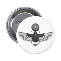 Scarabée gris badge