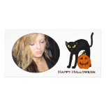 Scardy Cat Halloween Photo Card photo cards