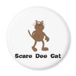 Scare Cat Fridge Magnets