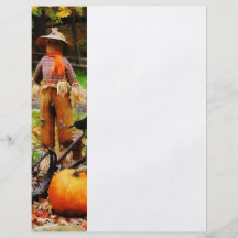 Scarecrow and Pumpkin Full Colour Flyer