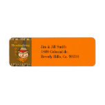 Scarecrow & Crow Thanksgiving Return Address Label