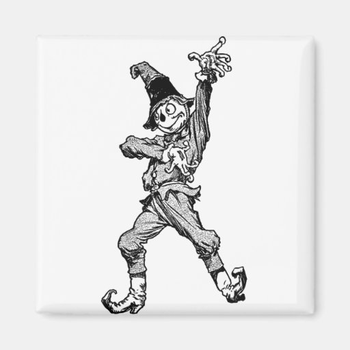Scarecrow Dancing Disco Style Magnet
