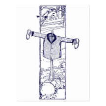 Scarecrow in the Garden Post Card
