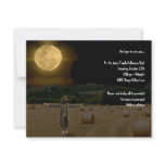 Scarecrow in the Hay Field under the Full Moon Invitation