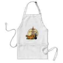 SCARECROW, JACK & CAT by SHARON SHARPE Aprons