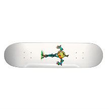 scarecrow pumpkin head down halloween skateboard