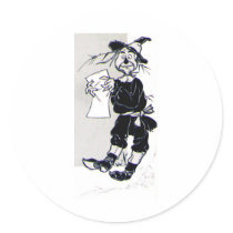 Scarecrow Round Stickers