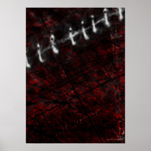 SCARED BY PSYCHOKILLER138 POSTER PRINT