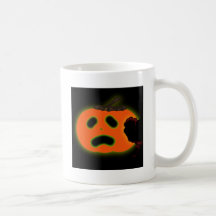 Scared  Halloween pumpkin Mug