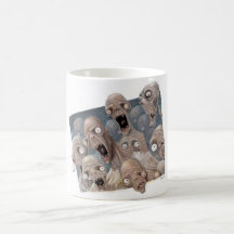 Scared Zombies Mugs