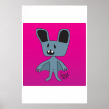 Scaredy Bat Poster