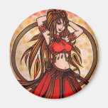 Scarlet Belly Dancer Magnet