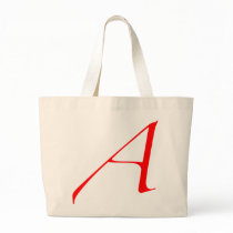 Scarlet letter A (for Atheist) Tote Bag