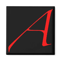Scarlet letter A (for Atheist) Refrigerator Magnets