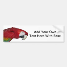 Scarlet Macaw Bumper Stickers