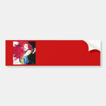 Scarlet Macaw Portrait Bumper Stickers
