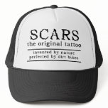 Scars Tattoo Dirt Bike Motocross Cap Hat