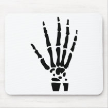scary bone hand halloween mouse pads