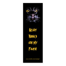 Scary Books bookmark Business Card Templates
