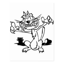 Scary Cat Postcards