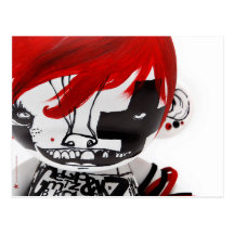 Scary Doll  Postcard