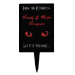 Scary Eyes Eat it if You Dare Halloween Rectangular Cake Topper