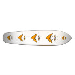 Scary Face. Monster Grin in Orange. Skate Decks