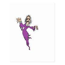 scary ghost post card