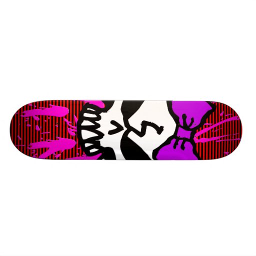 SCARY GIRL SKULL! SKATE DECKS