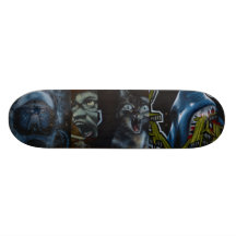 Scary Graffiti Skateboard