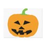 scary halloween pumpkin post card