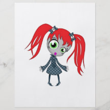Scary Little Creepy Girl Flyer