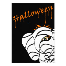 Scary Lucky Pinkie Halloween Party Invitation