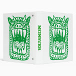 Scary Monster - Grass Green Vinyl Binders