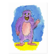 Scary Monsters Postcard
