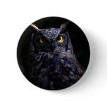 Scary owl button