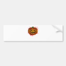Scary Pumpkin Bumper Stickers