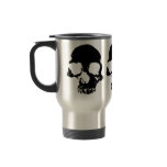 Scary skull cool gothic travel mug