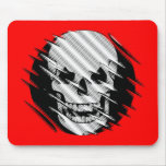 Scary Wavey Skull Mousepads
