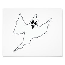 scary white ghost mean arms up photo