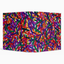 Scattered Crayons Binder