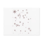 Scattered Silver Faerie Stars Postcard