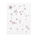 Scattered Silver Faerie Stars Postcard