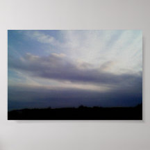 Scattered Sun over Heavy Storm Print